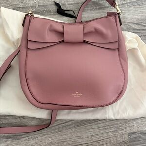 Kate Spade Mauve Bow Crossbody Bag